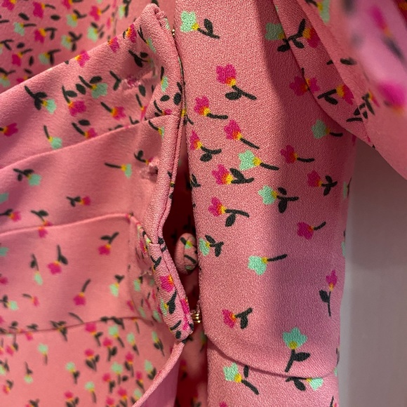 Kate Spade Pink Chilled Watermelon Buttoned Meadow Wrap Dress Size 10 NWT - Picture 6 of 16